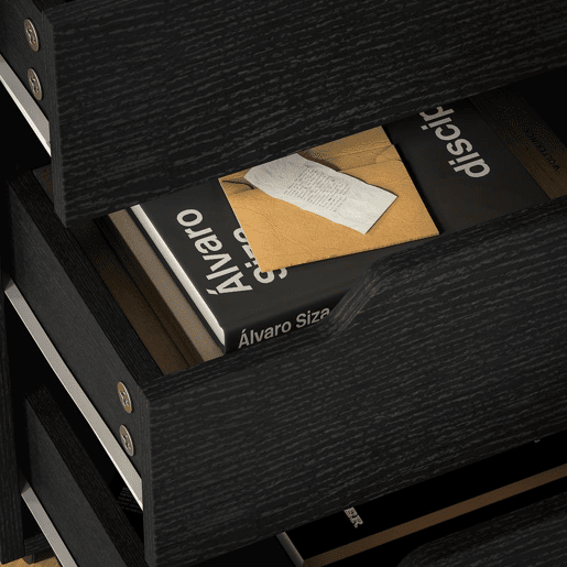 HOMCOM Bloco de Gavetas para Escritório Móvel de Escritório Bloco de Gavetas com 3 Gavetas e 4 Rodas 40x50x57,5 cm Preto