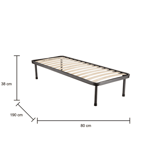 Rede de uma cama de madeira