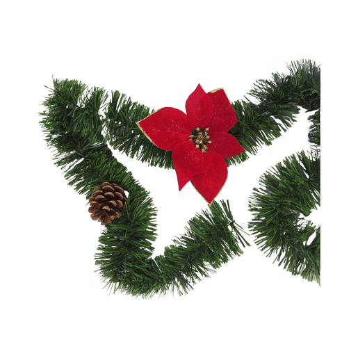 Ornamento de Natal, Ornamento de Natal 800x8x8 cm, Verde e Vermelho