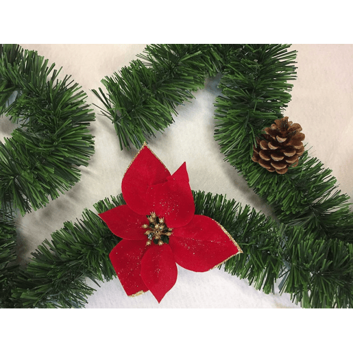 Ornamento de Natal, Ornamento de Natal 800x8x8 cm, Verde e Vermelho