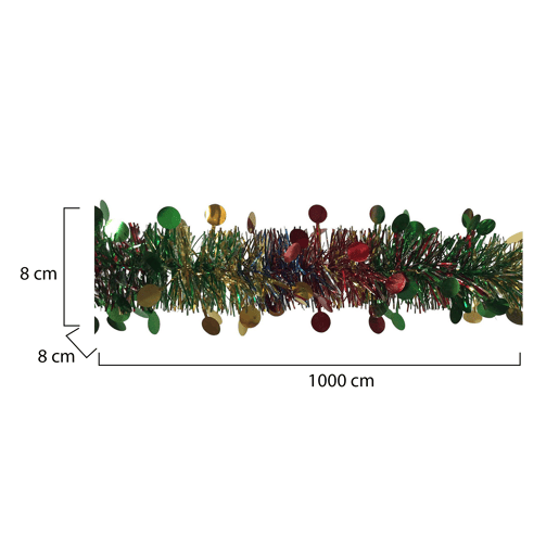 Ornamento de Natal, Ornamento de Natal de 1000x8x8 cm