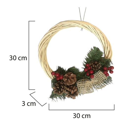 Ornamento de Natal, Ornamento de Natal de 30x30x3 cm
