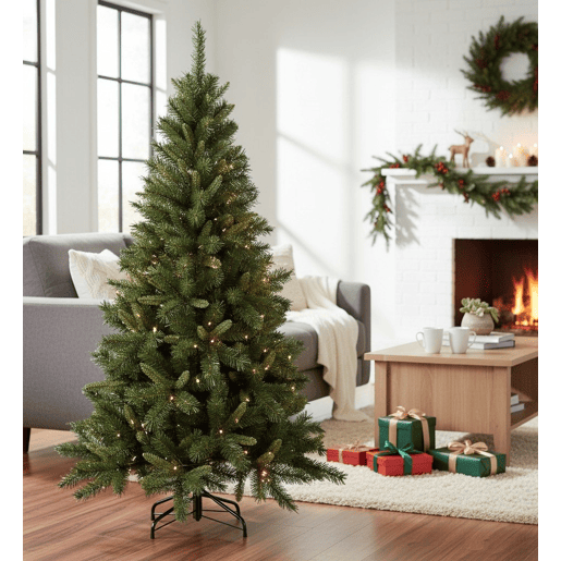 Árvore de Natal de efeitos reais Verde