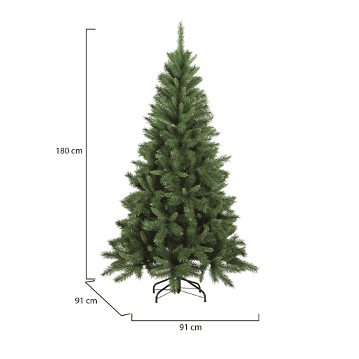 Árvore de Natal de efeitos reais Verde