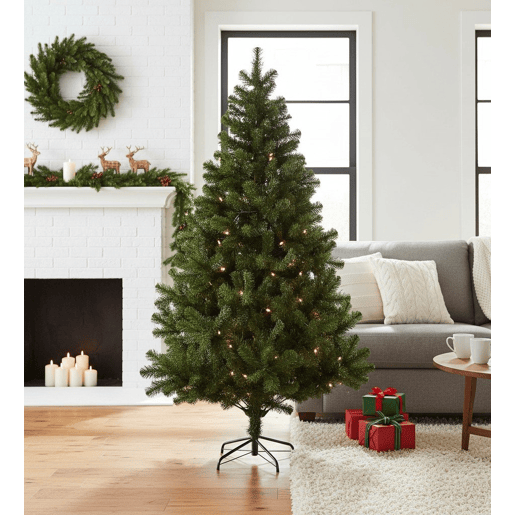 Árvore de Natal de efeitos reais Verde