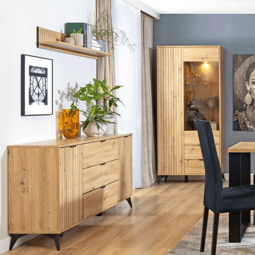 Aparador 2 portas 3 gavetas 150 cm Mao Madeira Aparador 2 portas 3 gavetas 150 cm Mao Madeira