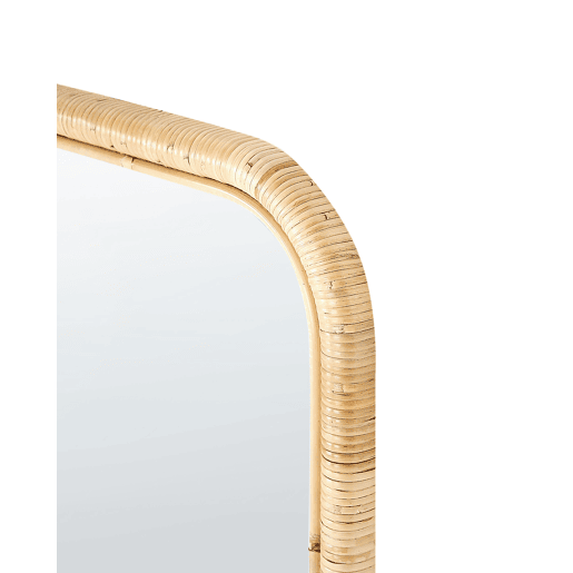 Espelho de pé MALANGE 150 cm Rattan Natural