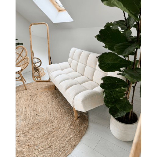 Espelho de pé MALANGE 150 cm Rattan Natural
