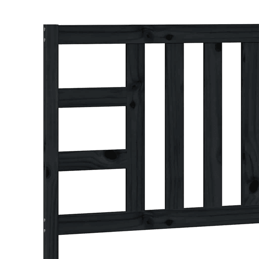 vidaXL Cabeceira de cama 96x4x100 cm pinho maciço preto vidaXL Cabeceira de cama 96x4x100 cm pinho maciço preto