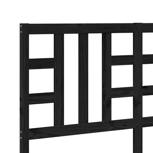 vidaXL Cabeceira de cama 166x4x100 cm pinho maciço preto vidaXL Cabeceira de cama 166x4x100 cm pinho maciço preto