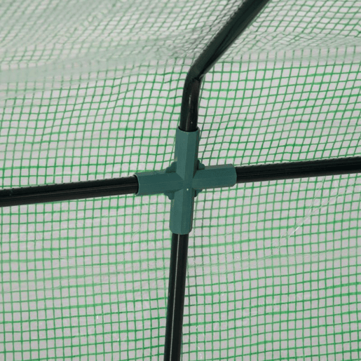 Outsunny Estufa Pequena Estufa de Exterior com Proteção Dupla Janelas e Estrutura de Aço Estufa para Cultivos de Plantas e Flores 180x90x90 cm Verde