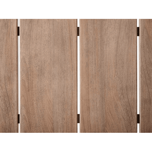 Mesa de refeição de jardim FLAVIA 185 cm 96 cm Metal Castanho