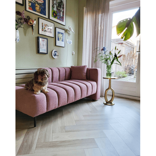 Beliani Chaise longue à direita Poliéster LANNILS