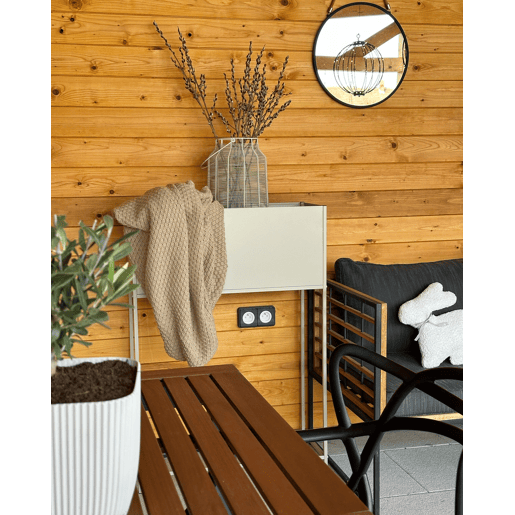 Beliani Vaso alto para plantas TAPIEN