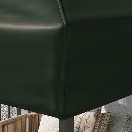 Outsunny Teto de Substituição para Pavilhão, 3x3 m, Cobertura de Substituição com Teto Duplo, Orifícios de Drenagem e Proteção UPF30+, APENAS Toldo de Substituição para Gazebo, Verde