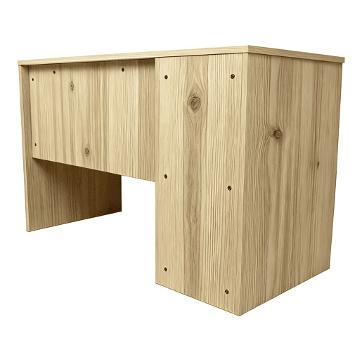 Secretária em madeira Malika com 5 gavetas - 120 x 75 x 55 cm - Castanho Secretária em madeira Malika com 5 gavetas - 120 x 75 x 55 cm - Castanho