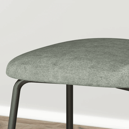 HOMCOM Conjunto de 2 Cadeiras de Sala de Jantar Cadeiras de Cozinha com Encosto em Vime Sintético e Estrutura de Aço para Sala de Jantar 44x54x87 cm Verde Escuro e Preto