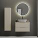 Conjunto de muebles con lavabo individual y columna Ellie 80 Conjunto de muebles con lavabo individual y columna Ellie 80 Beige