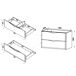 Conjunto de muebles con lavabo individual y columna Ellie 80 Conjunto de muebles con lavabo individual y columna Ellie 80 Beige