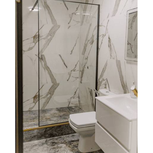 Painel de duche WASPAM 100 x 190 cm Preto