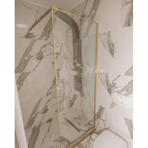 Painel de duche WASPAM 80 x 190 cm Dourado