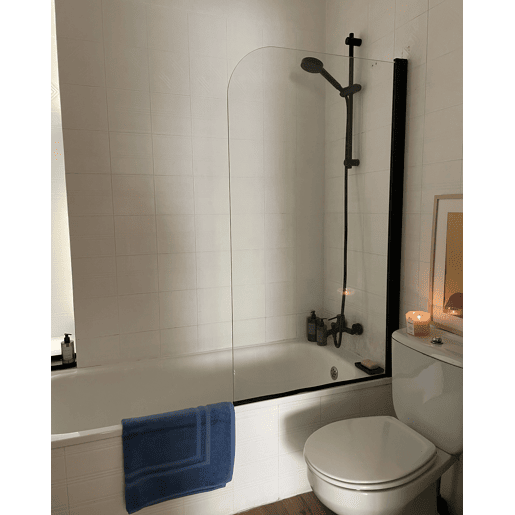 Painel de duche LAPAN 140 x 80 cm Preto