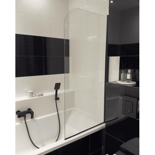 Painel de duche LAPAN 140 x 70 cm Preto
