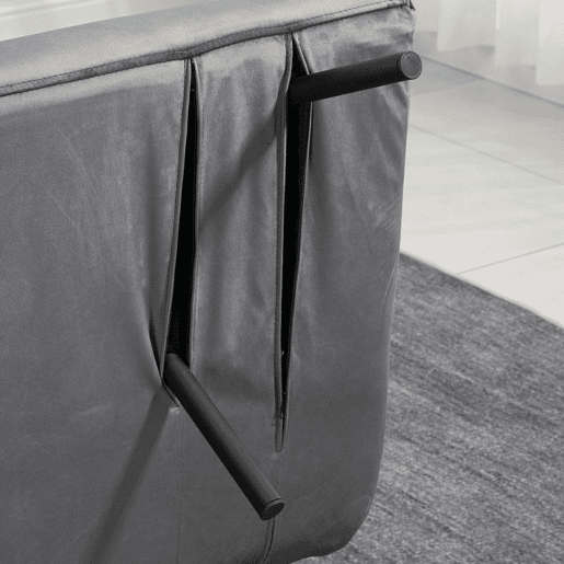 HOMCOM Sofá Cama Sofá Convertível em Cama de 2 Lugares Dobrável com Encosto Ajustável em 5 Níveis e 2 Almofadas Acolchoadas para Escritório Dormitório Sala de Estar 102x73x81 cm Cinza