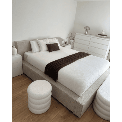 Beliani Cama Bouclé MIRANDE Beliani Cama Bouclé MIRANDE