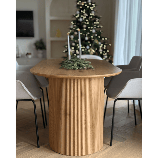 Mesa de jantar SAVORY Castanho claro 180 cm 90 cm