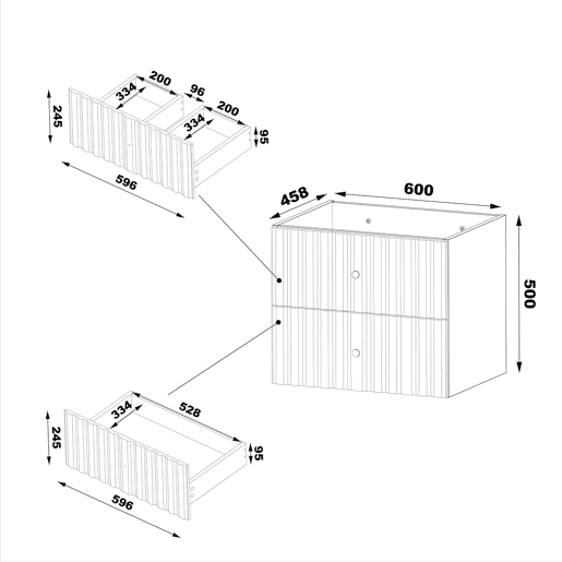 Conjunto móvel lavatório duplo 120cm e coluna Izae Branco