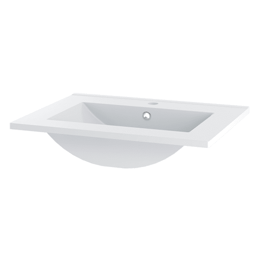Móvel lavatório individual encastrado 60 cm Izae Branco
