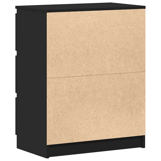 vidaXL Aparador 60x35x76 cm derivados de madeira preto vidaXL Aparador 60x35x76 cm derivados de madeira preto