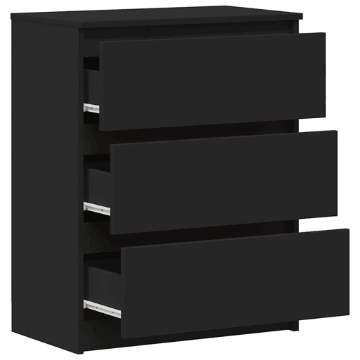 vidaXL Aparador 60x35x76 cm derivados de madeira preto vidaXL Aparador 60x35x76 cm derivados de madeira preto