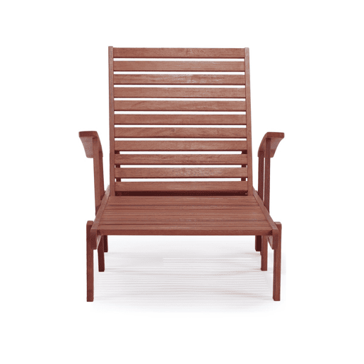 Espreguiçadeira dobrável de madeira Tokyo - Mahogany - Marrom acajú - Lote de 2