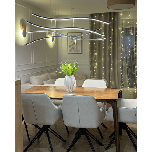 Conjunto de 2 cadeiras de jantar JODAR Creme claro
