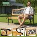 Banco de jardín ROSA con patas de acero 125x52 Banco de jardín ROSA con patas de acero 125x52 Negro/ Madera