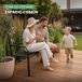 Banco de jardín IRYS con patas de acero 127x62 Banco de jardín IRYS con patas de acero 127x62 Marrón