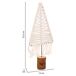 Árbol decorativo de algodón trenzado Árbol decorativo de algodón trenzado Blanco