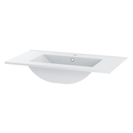 Móvel simples lavatório encastrado 80cm Izae Caxemira