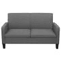 vidaXL Sofá de 2 lugares 135x65x76 cm cinzento escuro