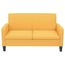 vidaXL Sofá de 2 lugares 135x65x76 cm amarelo vidaXL Sofá de 2 lugares 135x65x76 cm amarelo