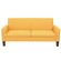 vidaXL Sofá de 3 lugares 180x65x76 cm amarelo