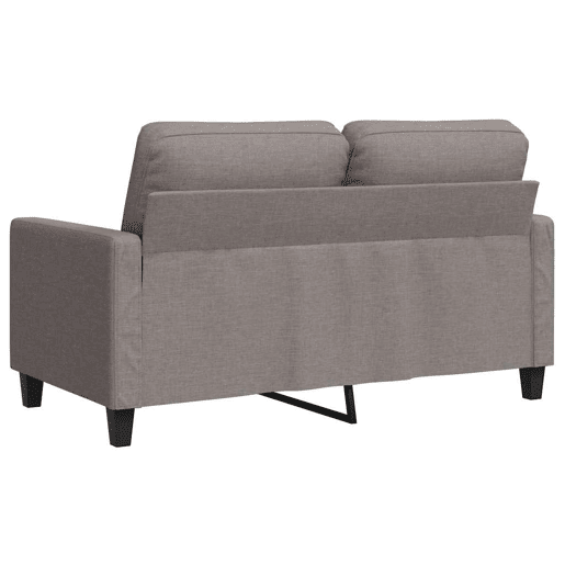 vidaXL Sofá de 2 lugares tecido 120 cm cinzento-acastanhado vidaXL Sofá de 2 lugares tecido 120 cm cinzento-acastanhado