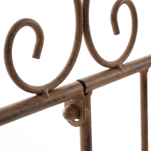 Reja De Jardín Mangold En Metal Marrón antiguo 1X124X116 cm