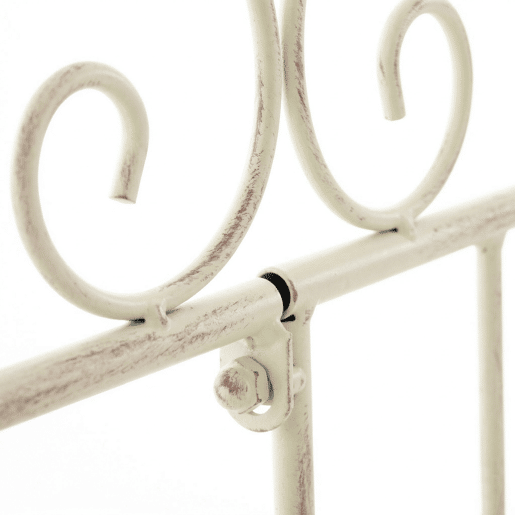 Reja De Jardín Mangold En Metal Crema antiguo 1X124X116 cm