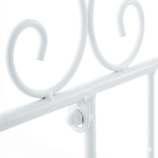 Reja De Jardín Mangold En Metal Blanco 1X124X116 cm