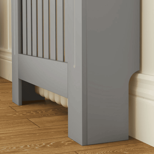 HOMCOM Cobre Radiadores 78x19x83 cm Cobertura para Radiador de MDF para Sala, Quarto ou Corredor - Cinzento