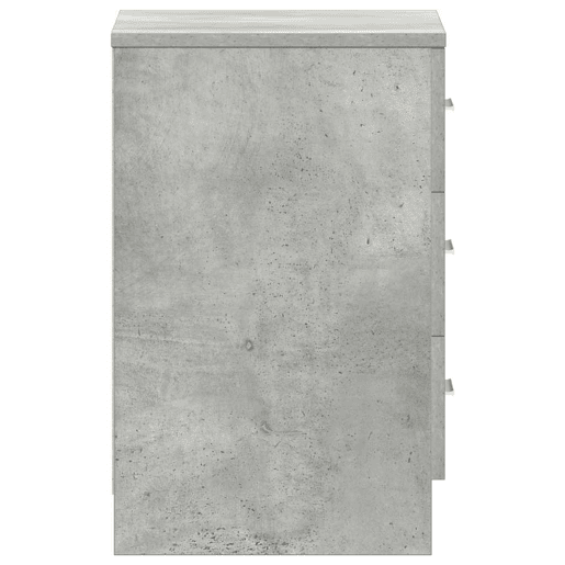 vidaXL Mesa de cabeceira derivados de madeira cinzento cimento vidaXL Mesa de cabeceira derivados de madeira cinzento cimento