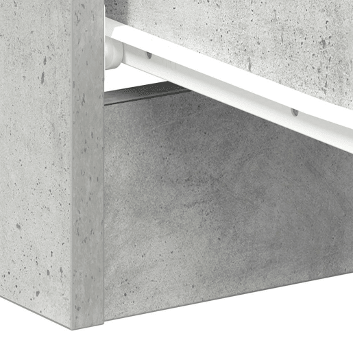 vidaXL Mesa de cabeceira derivados de madeira cinzento cimento vidaXL Mesa de cabeceira derivados de madeira cinzento cimento